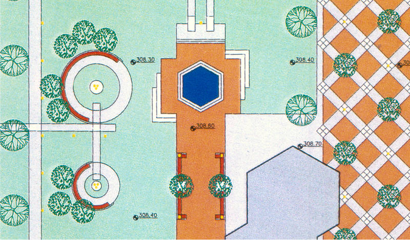 3 - Sitzsysteme und Brunnen