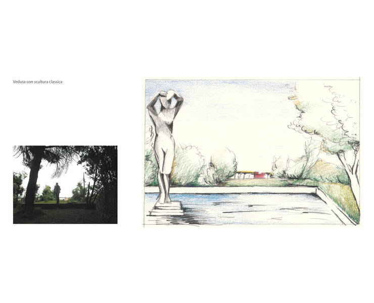 6 - veduta con scultura classica